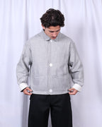 Shep Jacket / Pinstripe Linen