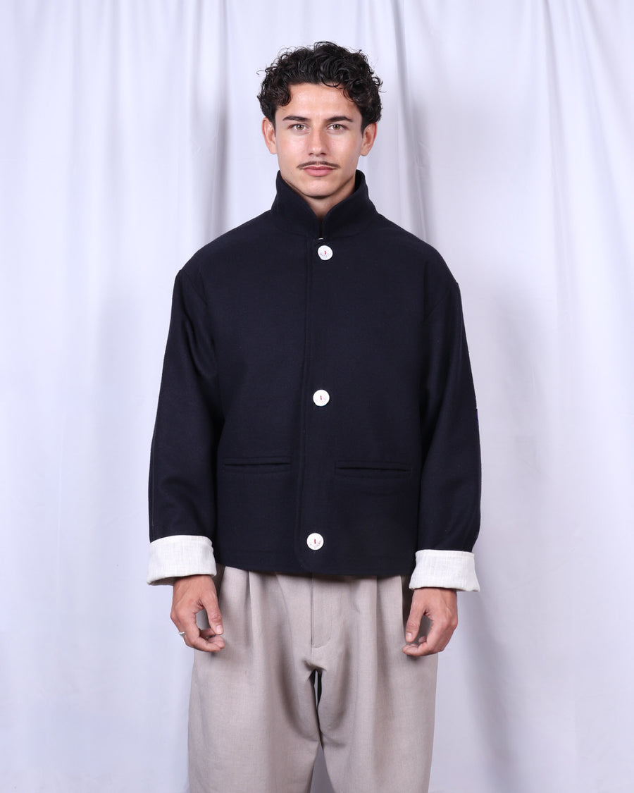 Shep Jacket / Navy Wool